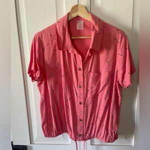 Pick patterned blouse